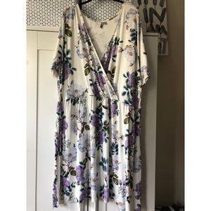 White floral dress!